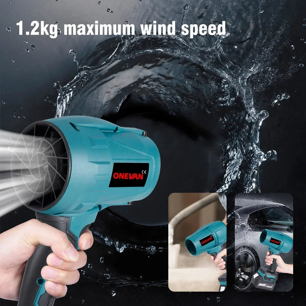 LymHous™ -ONEVAN 200M/S Brushless Turbo Jet Fan 2000W Cordless Electric Air Blower Dust Snow Removal Tool for 18V Battery
