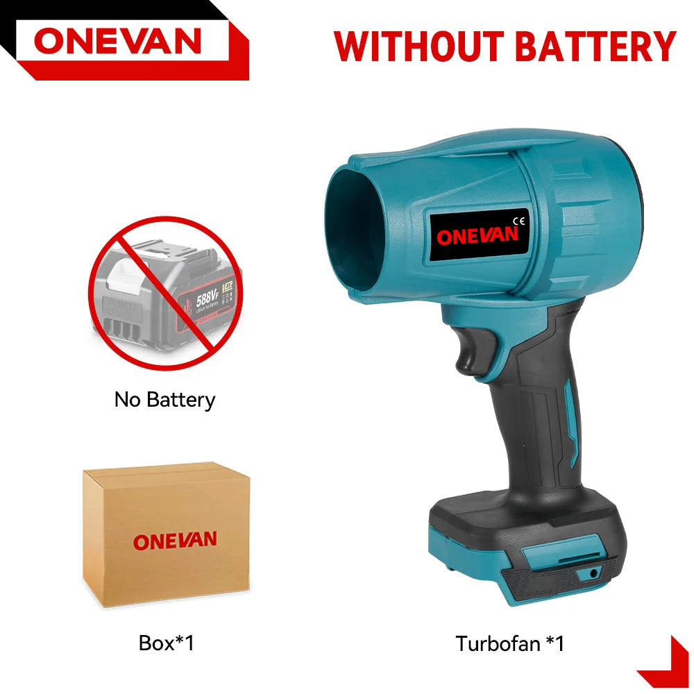LymHous™ -ONEVAN 200M/S Brushless Turbo Jet Fan 2000W Cordless Electric Air Blower Dust Snow Removal Tool for 18V Battery