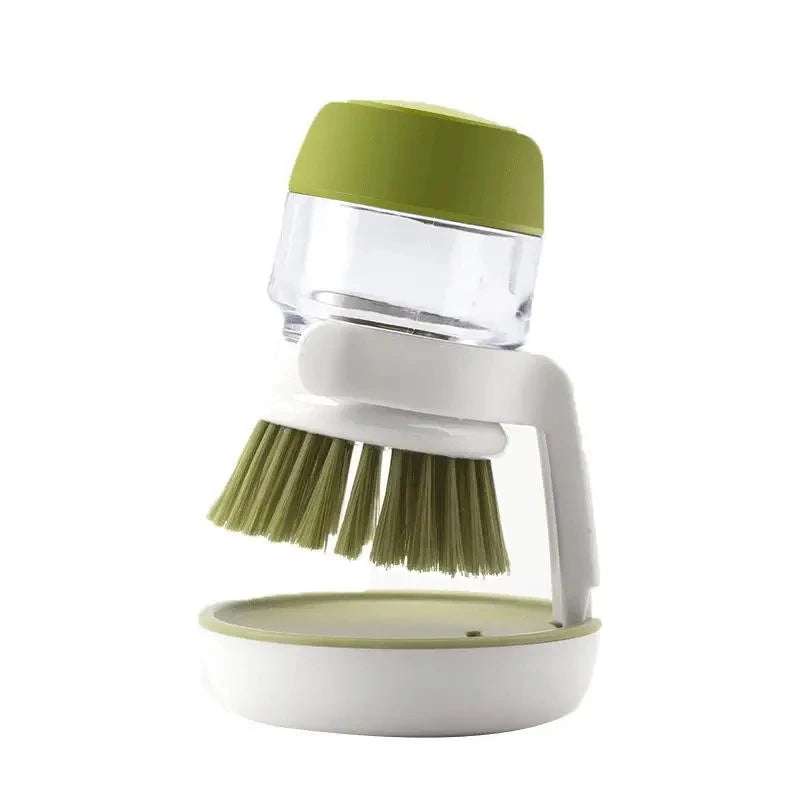 LymHous™ -Dish Brush With Soap Dispenser Multi Use Soap Dispensing Scrub Brush For Household Universal Kitchen Dish Palm Brush With Tary